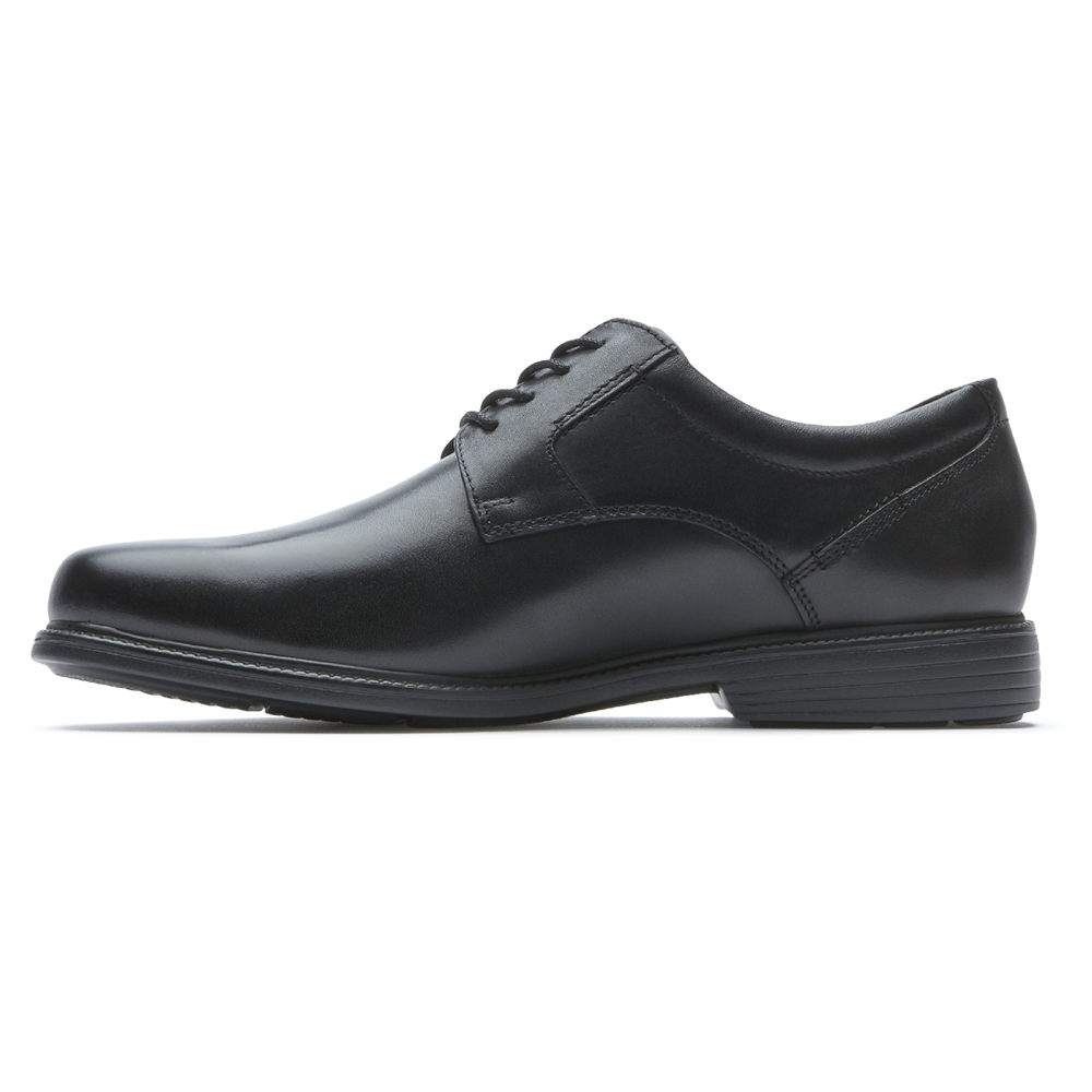 Rockport Oxfords Herre Svart - Charles Road Plain Toe - VUMR32147